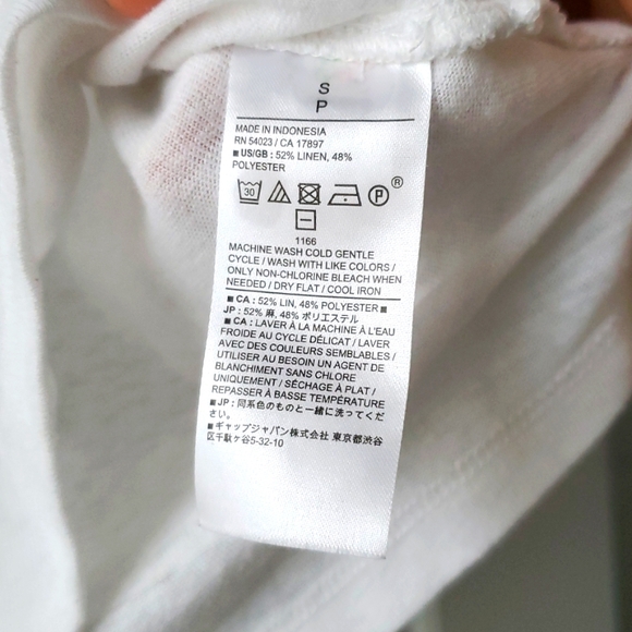 Banana Republic Women's White Linen Polo (S) - Picture 5 of 5